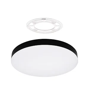 LED Ceiling Light for House hold, Quick rotatory installation, Golden & wooden ring