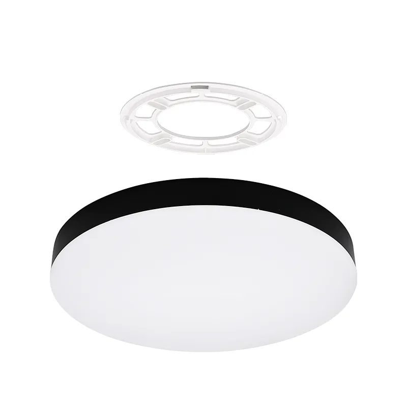 LED Ceiling Light for House hold, Quick rotatory installation, Golden & wooden ring